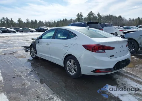 2019 Hyundai Elantra Sel z USA, uszkodzony, nr VIN 5NPD84LF4KH480163